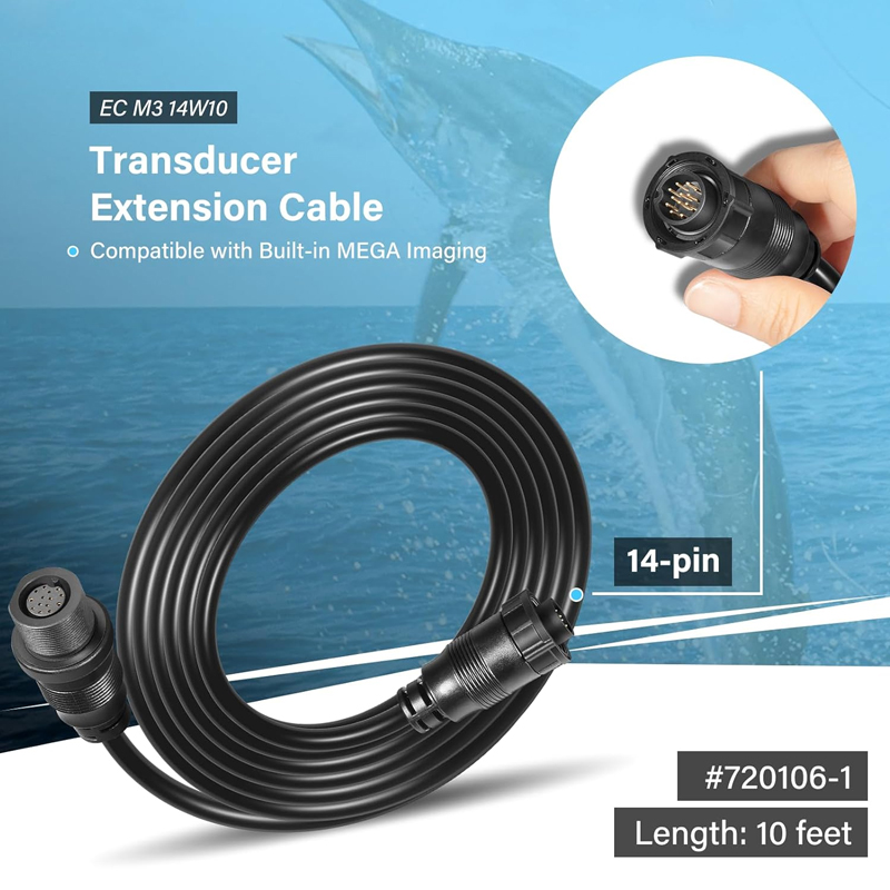 Fish Finder Transducer - Cable de Extensión para Transductor de