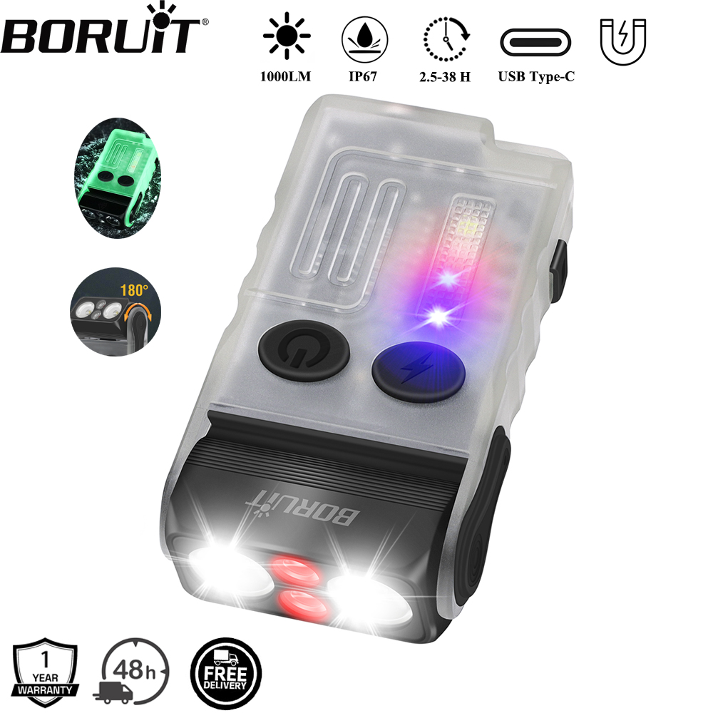 Fishing Light - BORUiT V20 zumbador EDC llavero LED