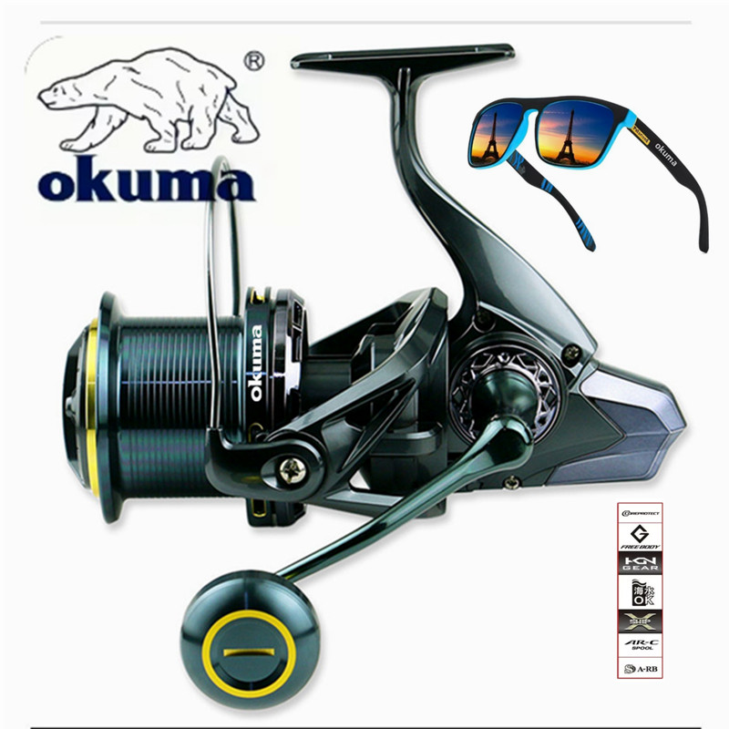 Abu Garcia Reel Max - Carrete de Pesca OKUMA 9000-14000, Carrete