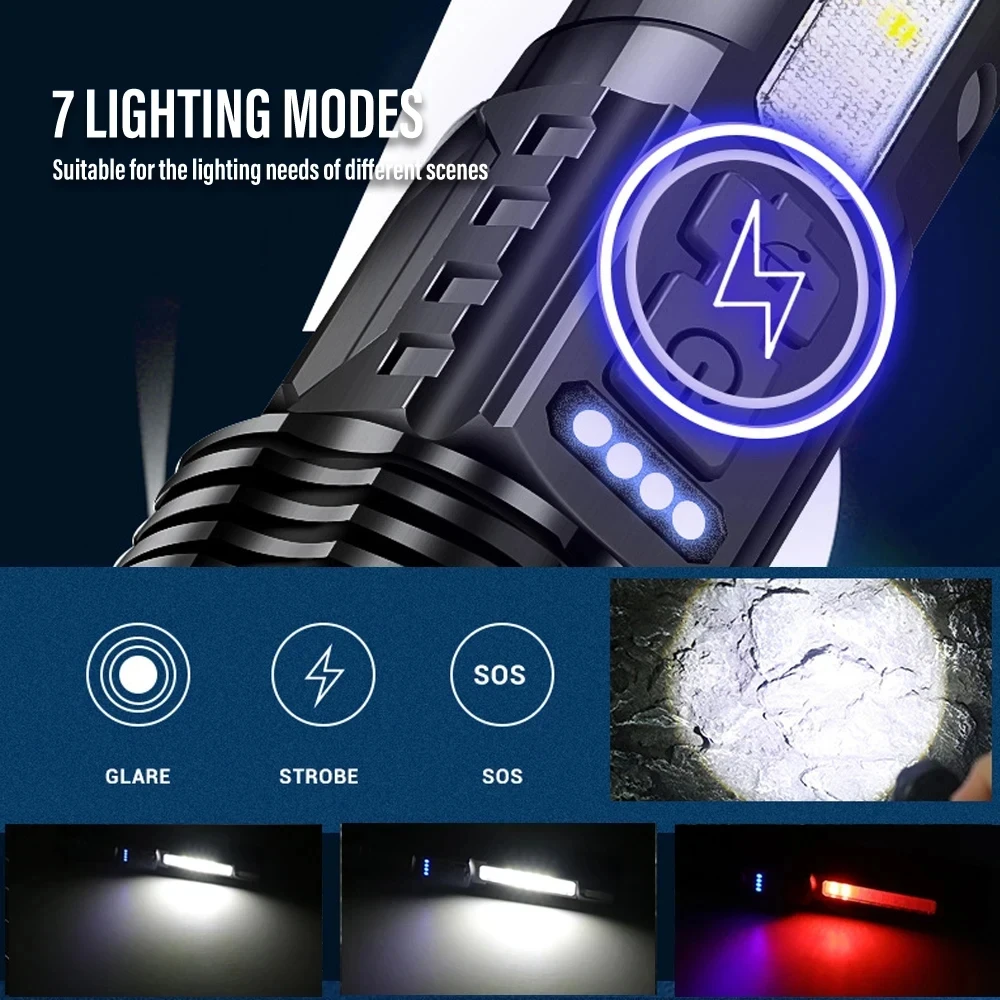 Potente linterna LED, luz de C - Fishing Light reseña y precio