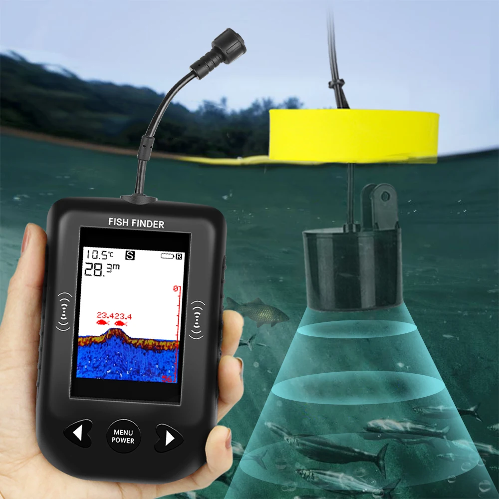Alarma 100M Sonar portátil bus - Fish Finder Transducer reseña y precio