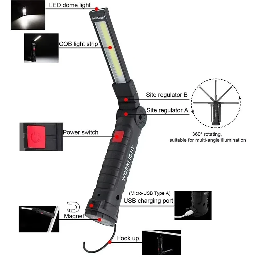 Linterna de luz de trabajo mag - Fishing Light reseña y precio