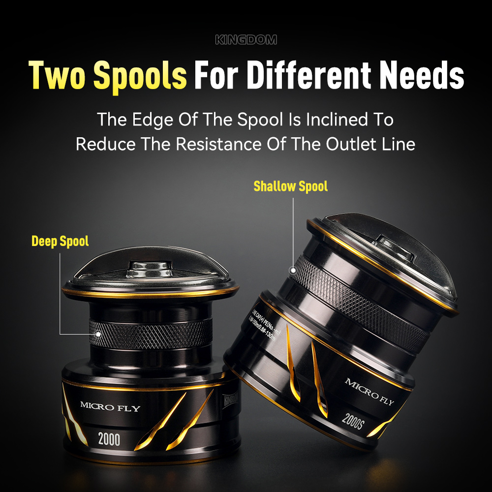 Kingdom Micro Fly Pro carrete  - Kastking Reel Zephyr reseña y precio