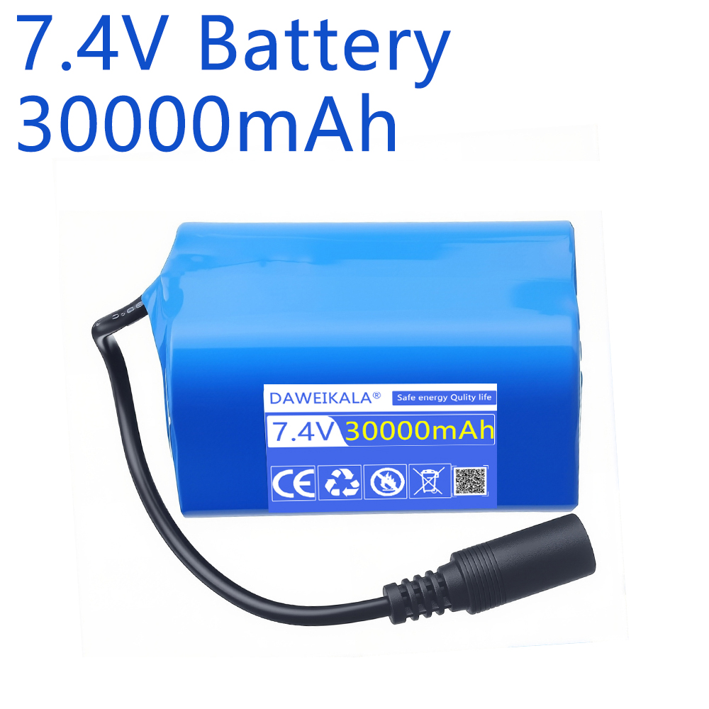 Batería de 7,4 V y 30000 mAh c - Fish Finder Charger reseña y precio