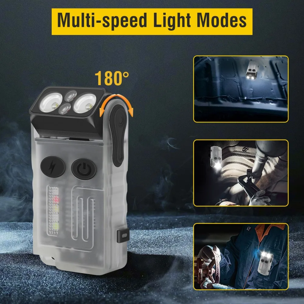 BORUiT V20 zumbador EDC llaver - Fishing Light reseña y precio