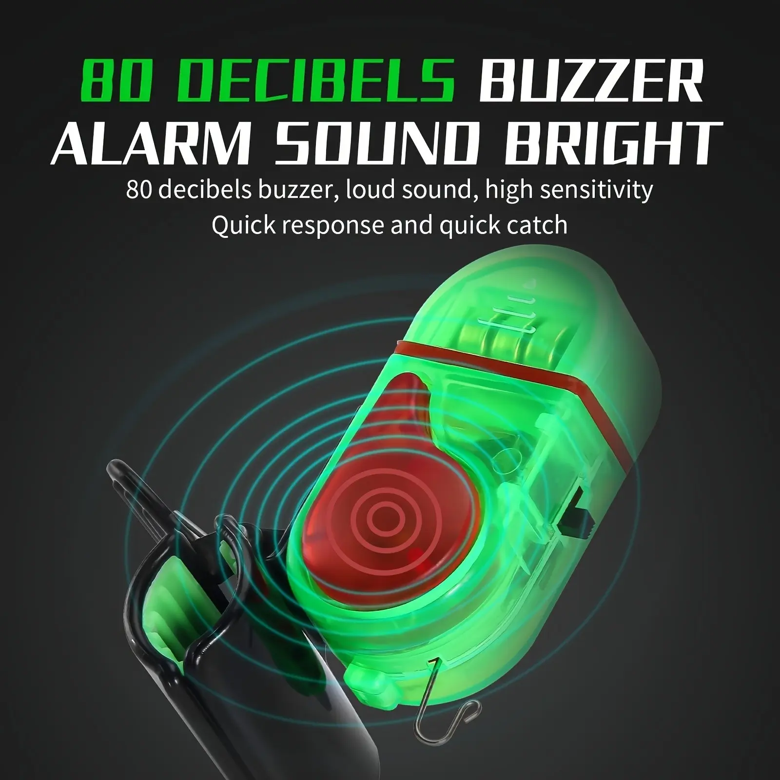 2 Alarmas de Pesca LED, Campan - Bite Alarm reseña y precio